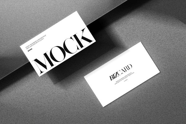Photo Realistic Business Card Mockup