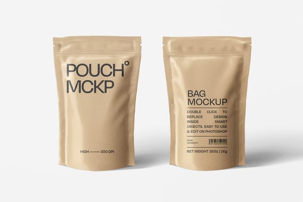 Pouch Bag Mockup