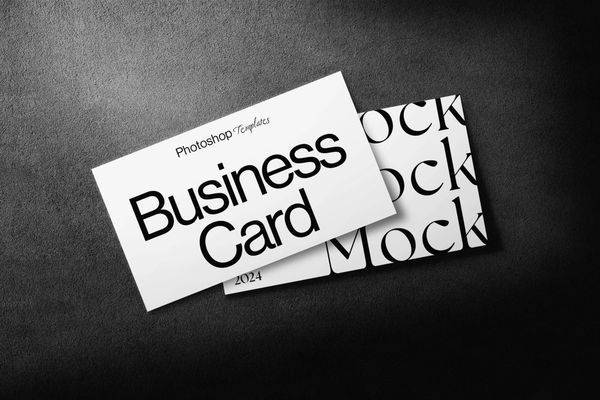 Two Business Card Mockup