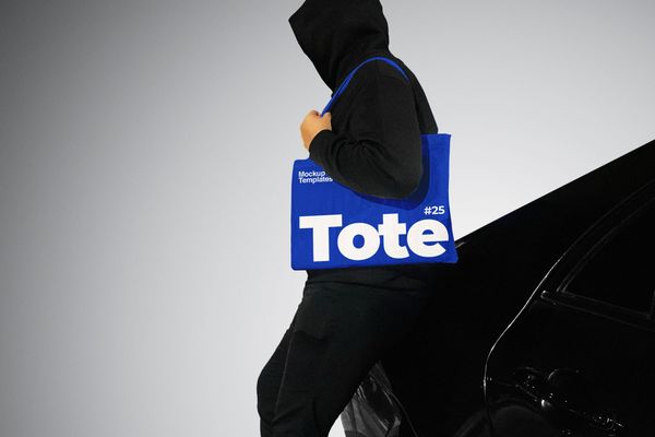 Tote Bag Mockup on Model