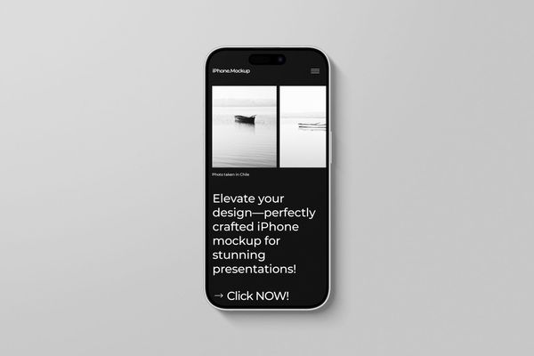 Minimal iPhone 16 Mockup