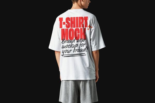 Back View T-Shirt Mockup