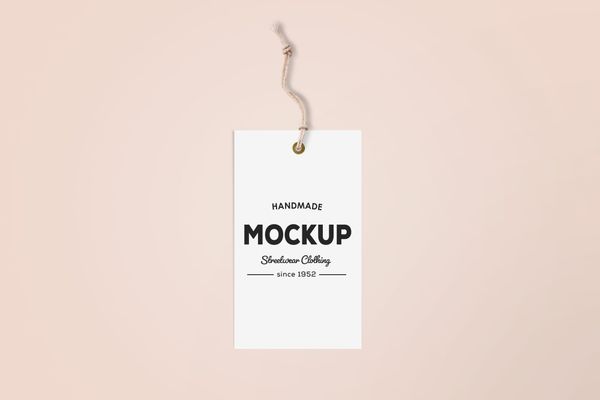 Hanging Label Tag Mockup