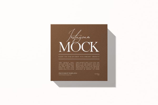 Square Mockup With White Background
