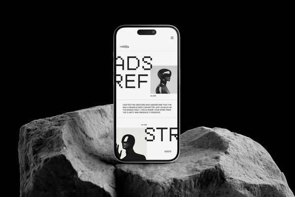 iPhone 16 Mockup Stand On Stone