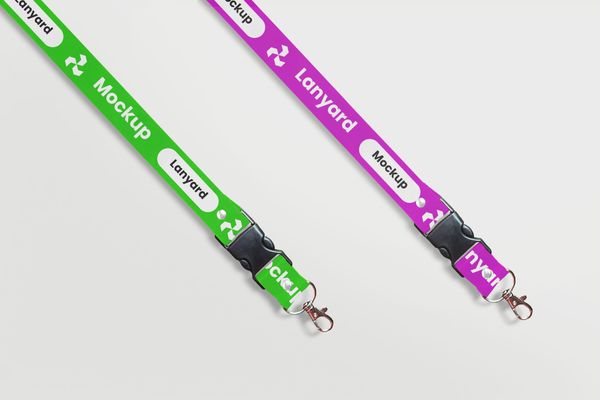 Two Lanyard Mockup