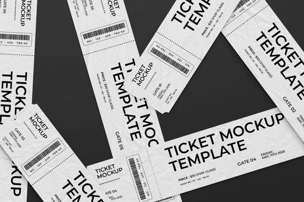 Event Ticket Mockup Set