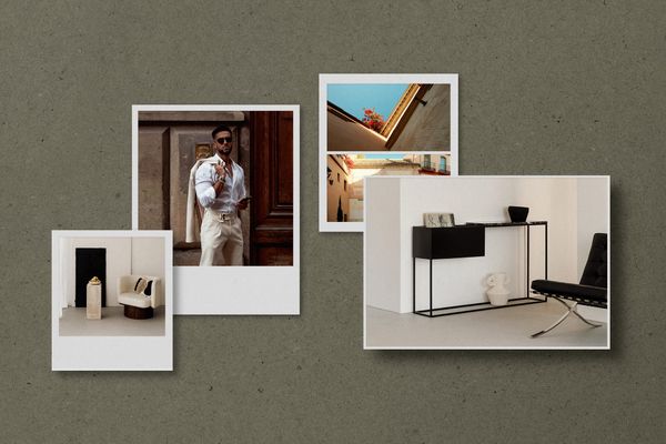 Modern Essence Moodboard Polaroid Mockup