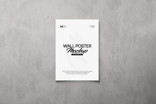 Minimal Wall Poster Mockup