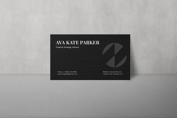 Standing Business Card Mockup
