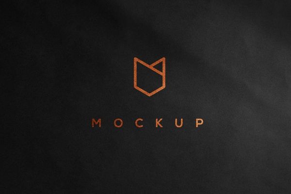 Glitter Logo Mockup