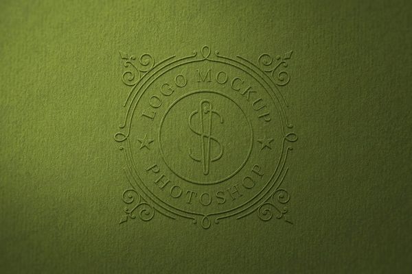 Logo Mockup - Embossed Effect