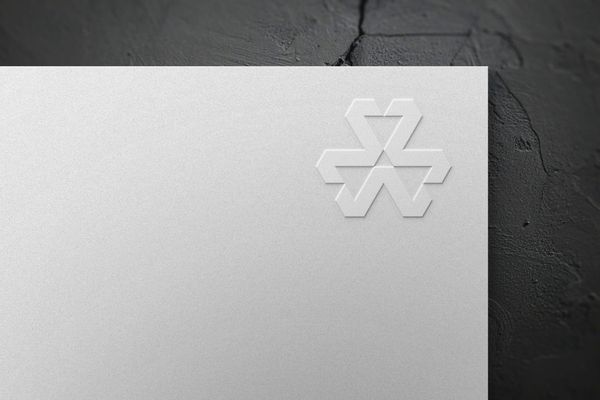 Simple Paper Logo Mockup