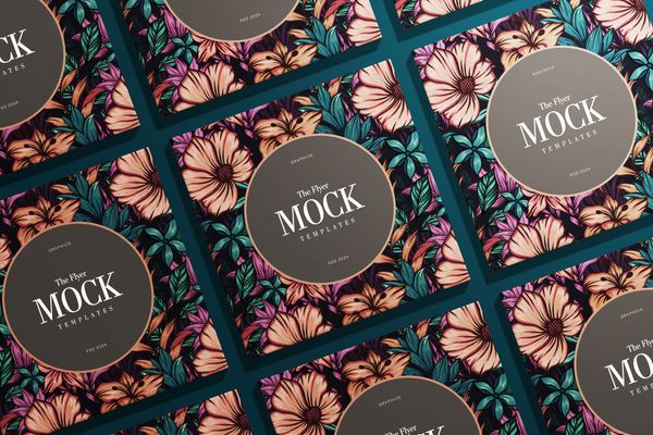 Square Mockup Elegant Blossoms