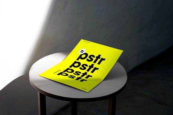 Table Poster Mockup