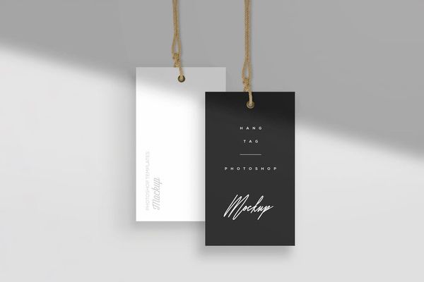 Two Hang Tag Mockup