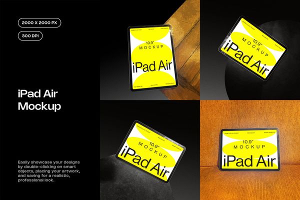 Simple iPad Air Mockup