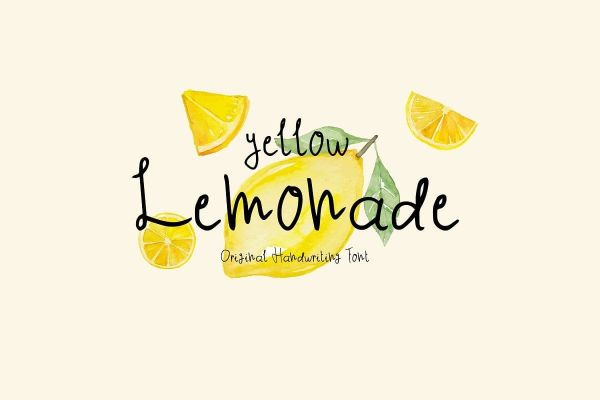 Yellow Lemonade Font