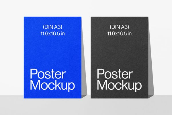 Minimal A3 Poster Mockup