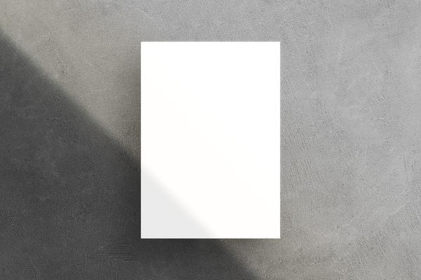 A4 Poster Mockup On Rough Wall Background