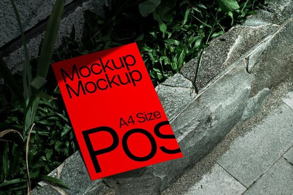 A4 Size Poster Mockup