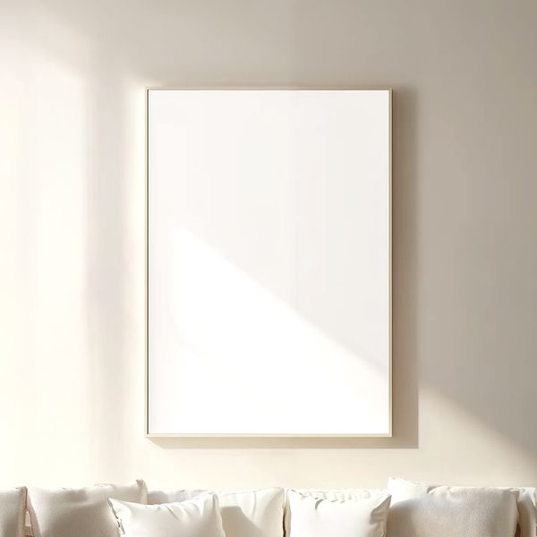 Beige Interior Frame Poster Mockup