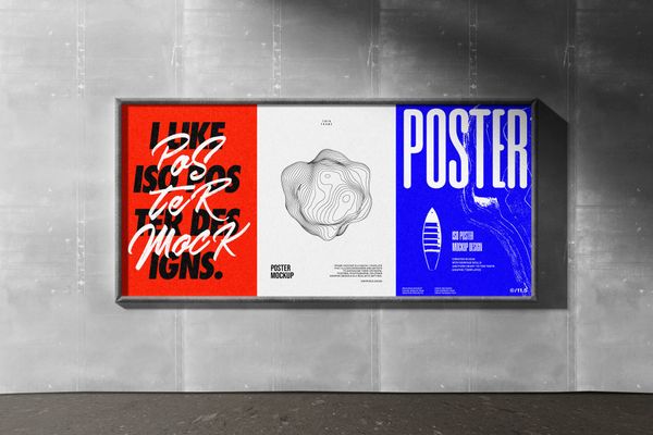 Simple Billboard Poster Mockup