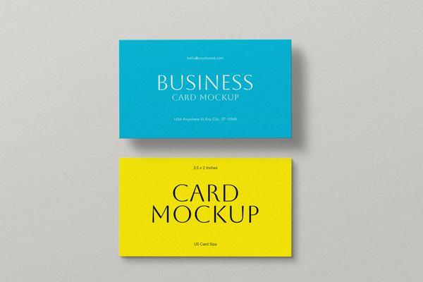Bold Mix Card Mockup Set