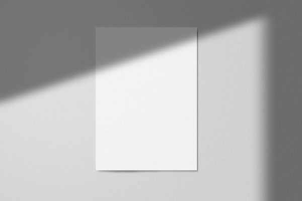 Branding Poster Mockup with Shadow Overlay