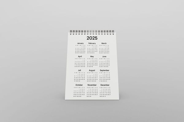 Clean Desk Calendar Mockup Kit