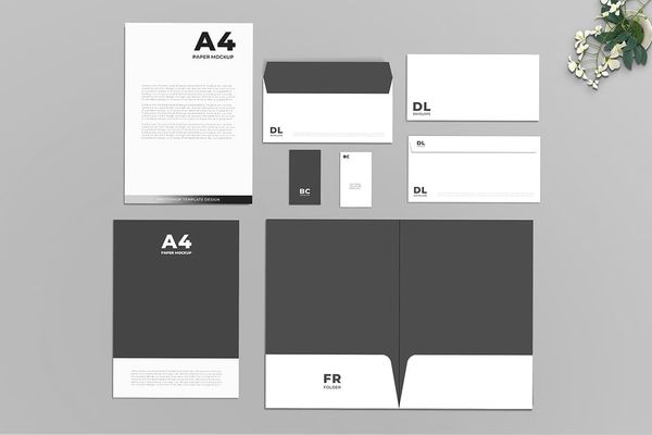 Minimalist Corporate Identity Mockup