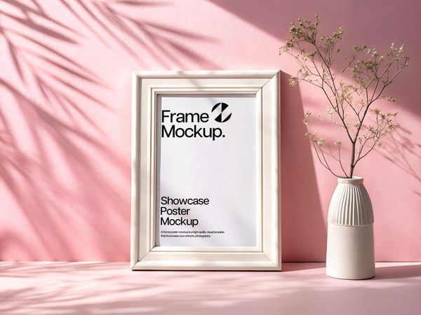 Tropical Shadows Frame Mockup