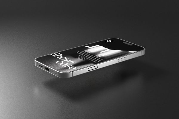 Sleek Floating iPhone 16 Pro Max Mockup
