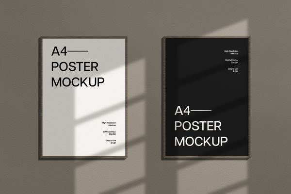 Authenthic Frame Poster Mockup