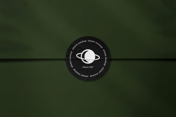 Premium Sticker Mockup