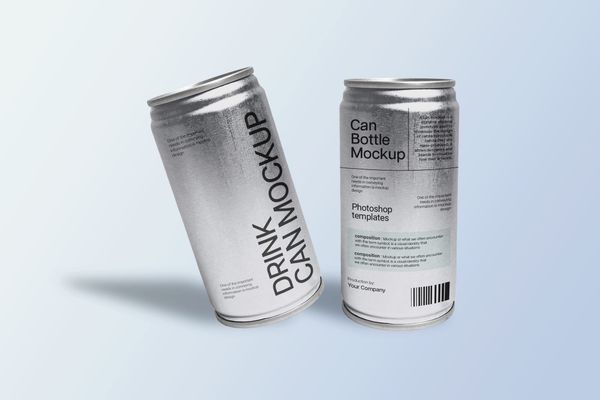 Aluminium Soda Can Mockup