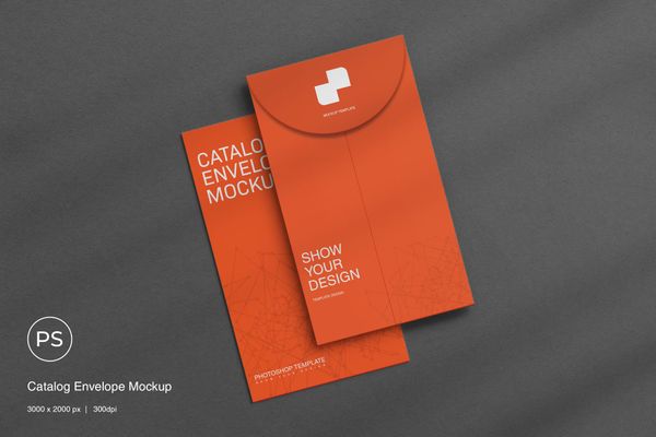 Catalog Envelope Mockup