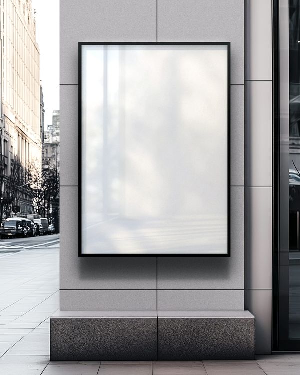 Frame Poster Mockup on Street
