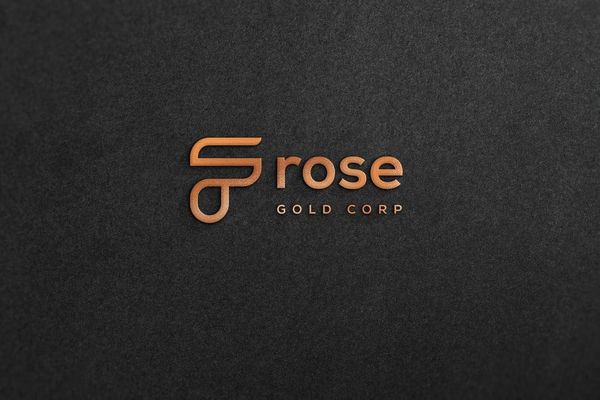 Gold Logo Mockup On Black Background
