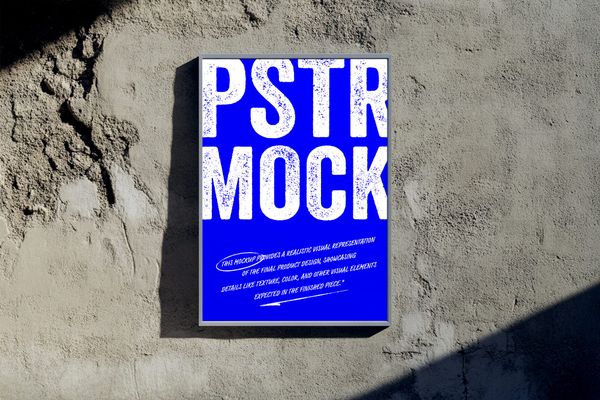 Grunge Wall Poster Mockup