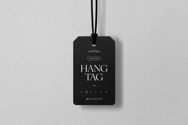 Simple Hang Tag Mockup