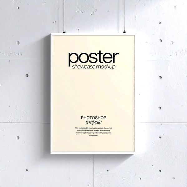 Hanging Frame Poster Mockup