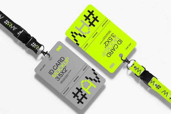 Elegant ID Card Mockup