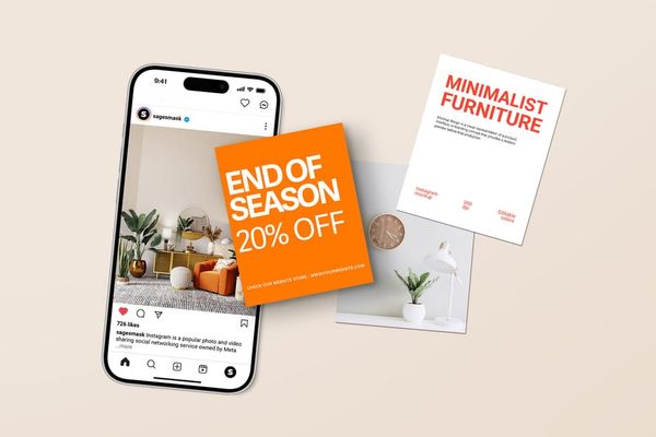 Instagram Portrait Social Media Mockup