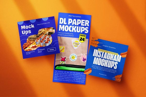 Instagram Post & DL Paper Mockup