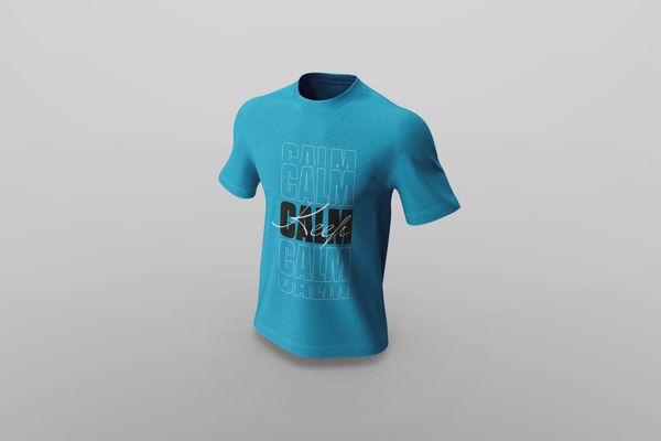 Light Blue T-Shirt Mockup