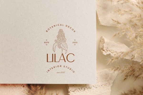 Lilac Logo Mockup