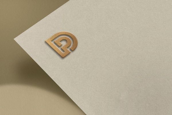 Logo Mockup on Texture Background
