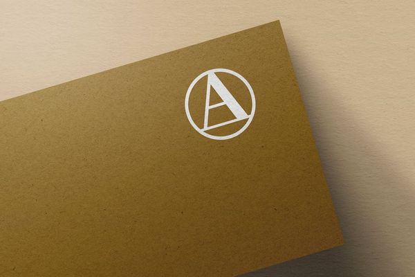Logo Mockup With Paper Texture Background