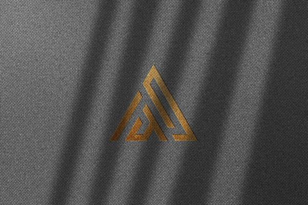 Logo Mockup on Wool Fabric Texture